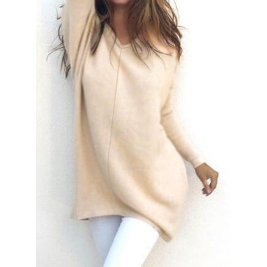 Sweter damski Cikelly z dekoltem w serek