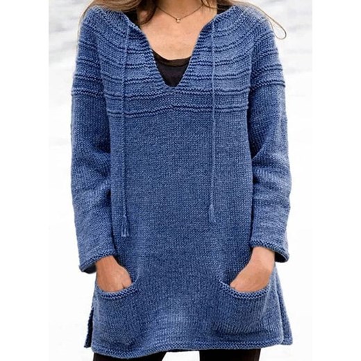 Niebieski sweter damski Cikelly 