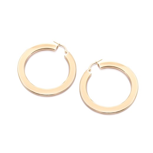 Kolczyki URBAN CHIC srebrne pozłacane koła 4 cm wyprzedaż ANIA KRUK