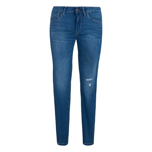 jeansy damskie spodnie jeansowe pepe jeans niebieskie stretch pixie ze sklepu Royal Shop w kategorii Jeansy damskie - zdjęcie 104688113