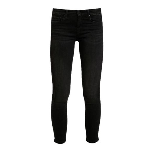 czarne spodnie damskie pepe jeans pl203616xa78 gładkie stretch zoe ze sklepu Royal Shop w kategorii Spodnie damskie - zdjęcie 104688134