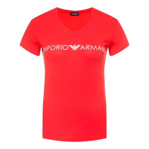 T-shirt EMPORIO ARMANI czerwony damski STRETCH Emporio Armani S promocja Royal Shop