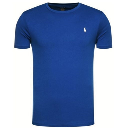 T-shirt RALPH LAUREN gładki niebieski Polo Ralph Lauren XXL promocyjna cena Royal Shop
