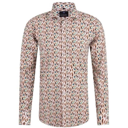 koszula męska di selentino w listki vilnius classic ze sklepu Royal Shop w kategorii Koszule męskie - zdjęcie 104690451