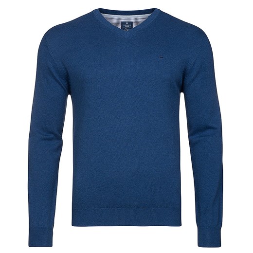 Sweter męski niebieski v-neck REDMOND Redmond S promocja Royal Shop