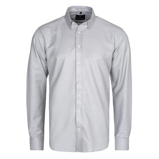 koszula męska di selentino szara gładka classic ze sklepu Royal Shop w kategorii Koszule męskie - zdjęcie 104693003