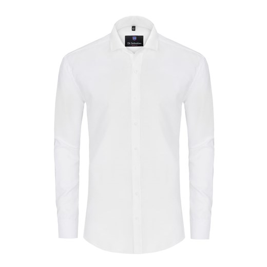 koszula męska biała ślubna slim ze sklepu Royal Shop w kategorii Koszule męskie - zdjęcie 104693533