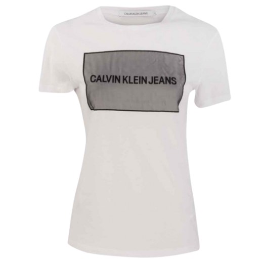 T-SHIRT DAMSKI CALVIN KLEIN BIAŁY Calvin Klein L wyprzedaż Royal Shop