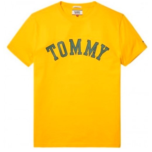 t-shirt męski tommy hilfiger dm0dm05110 żółty ze sklepu Royal Shop w kategorii T-shirty męskie - zdjęcie 104694170