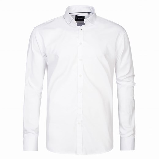 koszula męska di selentino biała gładka classic fit ze sklepu Royal Shop w kategorii Koszule męskie - zdjęcie 104694213