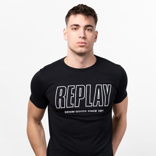 T-shirt męski Replay bawełniany 