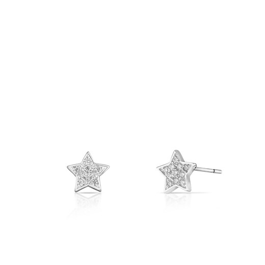 Kolczyki srebrne z cyrkoniami gwiazdy STD/KC227 W.KRUK