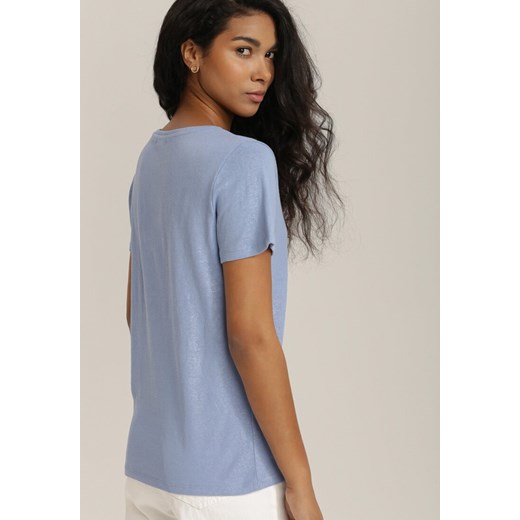 Niebieski T-shirt Sislerro Renee S Renee odzież