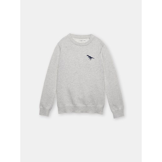 Sinsay - Sweter z dinozaurem - Jasny szary Sinsay 140 Sinsay