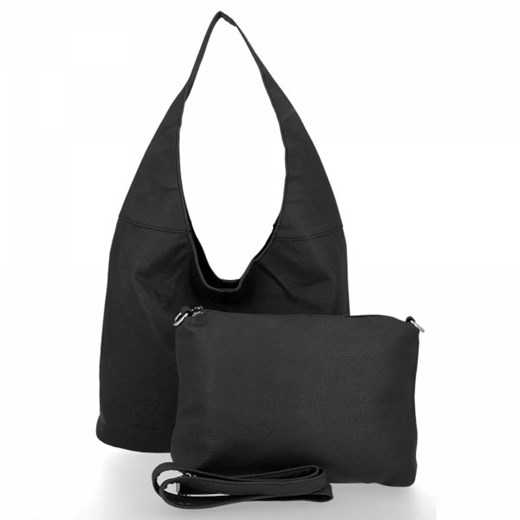 Shopper bag czarna Bee Bag duża matowa bez dodatków 