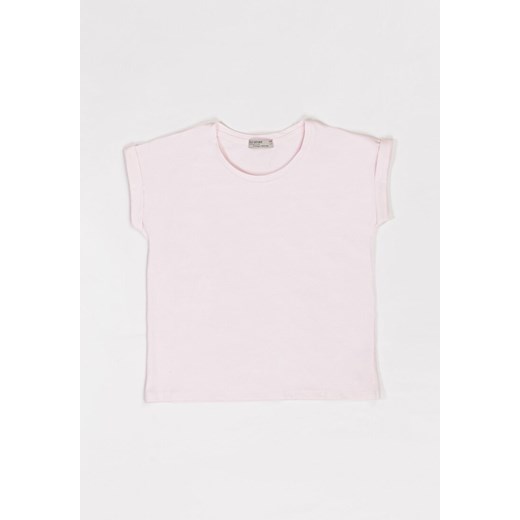 Jasnoróżowa Koszulka Tartys ze sklepu Born2be Odzież w kategorii Bluzki dziewczęce - zdjęcie 104728804