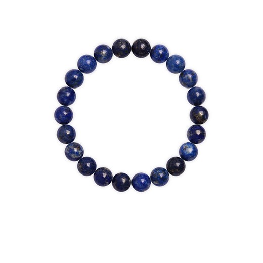 Bransoletka z kamieni lapis lazuli 8 mm L Caviallo L caviallo.eu