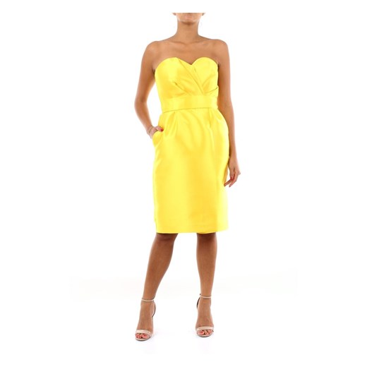 Żółta sukienka Mischalis bez rękawów 
