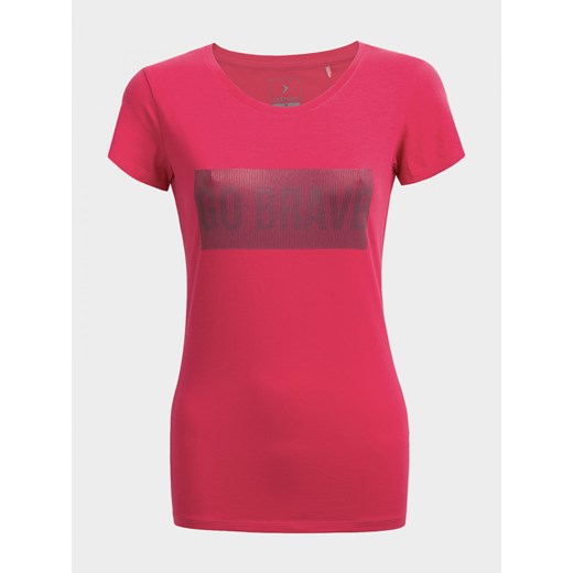 T-shirt damski TSD606 - różowy Outhorn S promocja OUTHORN
