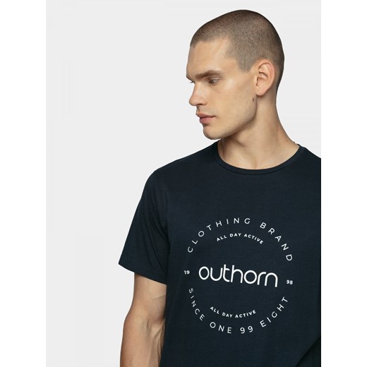 T-shirt męski TSM600A - ciemny granat Outhorn XXL promocyjna cena OUTHORN