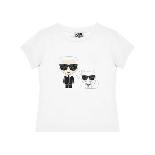 Bluzka dziewczęca Karl Lagerfeld z krótkim rękawem 