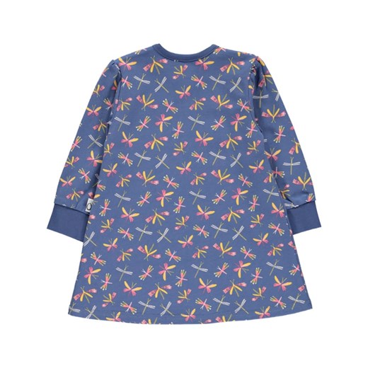 Odzież dla niemowląt granatowa Lamino bawełniana w nadruki dla dziewczynki 