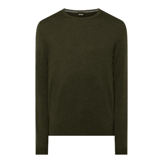 Sweter z żywej wełny model 'Raio' XL Peek&Cloppenburg  okazja