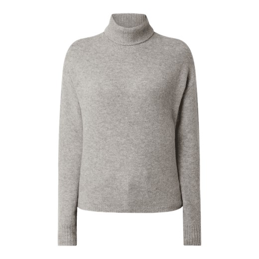 Sweter z wywijanym kołnierzem z dodatkiem wełny model ‘Skyla’ Pieces XS promocja Peek&Cloppenburg 