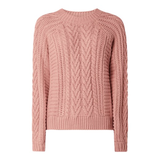 Sweter ze ściegiem warkoczowym Review S wyprzedaż Peek&Cloppenburg