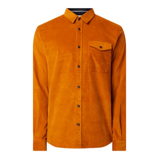 Koszula męska Tom Tailor z długim rękawem pomarańczowy 