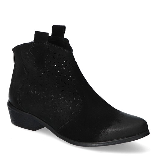 Kowbojki Exquisite 1130 Czarne zamsz ze sklepu Arturo-obuwie w kategorii Botki - zdjęcie 104881783