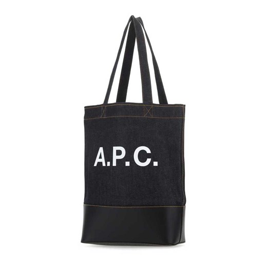 A.P.C. shopper bag czarna duża matowa 