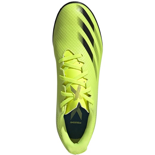 Buty piłkarskie adidas X Ghosted.4 Tf żółto-czarne FW6917 40 wyprzedaż ButyModne.pl