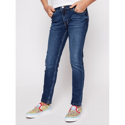 Calvin Klein Jeans Jeansy IG0IG00236 Granatowy Skinny Fit 8 promocyjna cena MODIVO