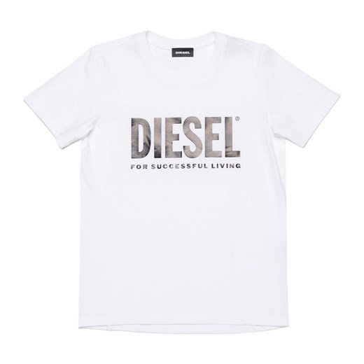 Diesel t-shirt chłopięce biały z napisami 