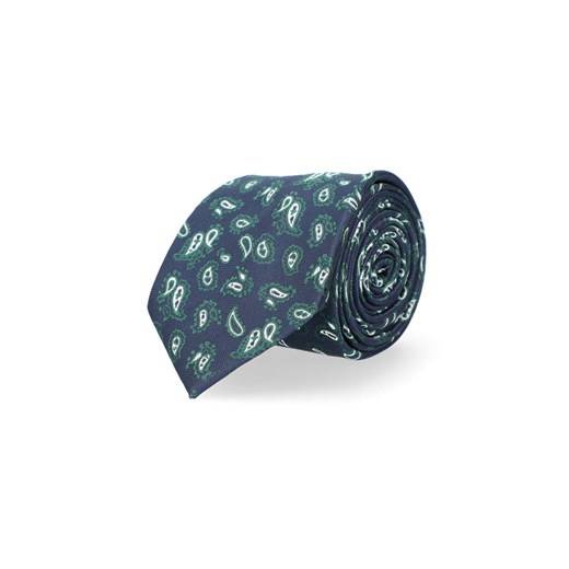 Krawat Granatowo-Zielony Paisley Lancerto wyprzedaż Lancerto S.A.