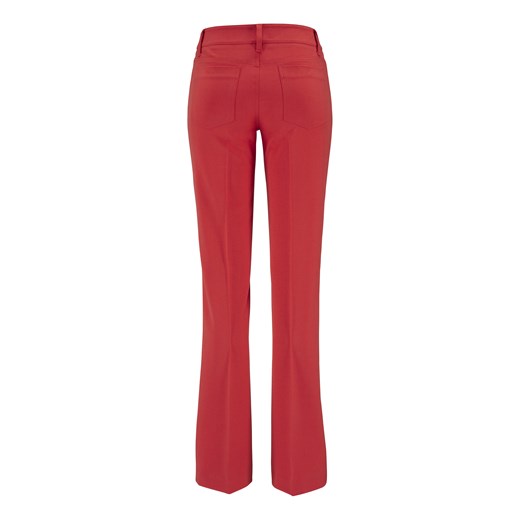 Spodnie czerwony halens-pl czerwony na pasku