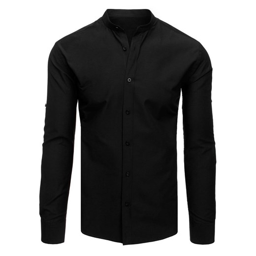 Elegancka koszula męska czarna DX1870 Dstreet XL okazja DSTREET