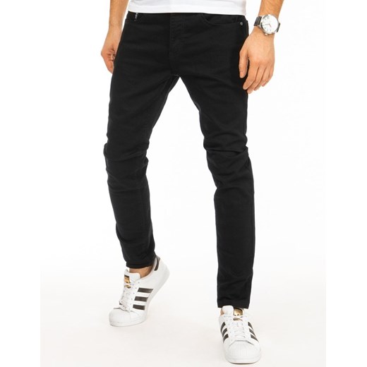 Spodnie męskie jeansowe czarne UX2852 Dstreet 30 promocja DSTREET