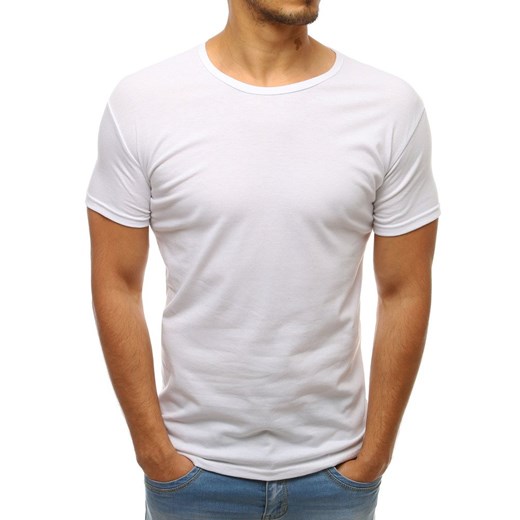 T-shirt męski biały RX2571 Dstreet S promocja DSTREET
