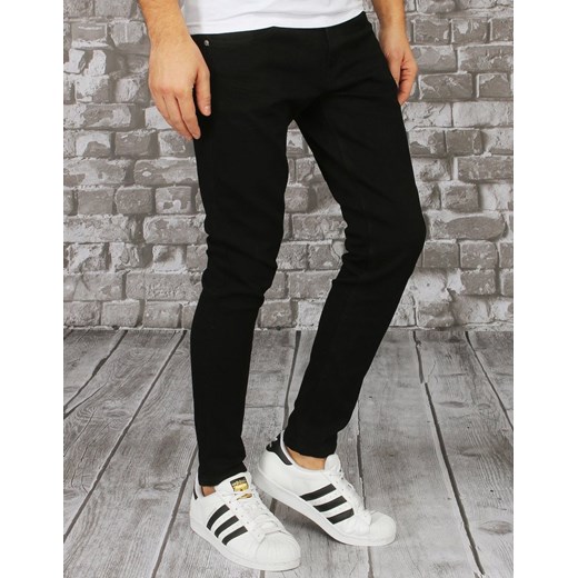Spodnie męskie jeansowe czarne UX2853 Dstreet 35 promocyjna cena DSTREET