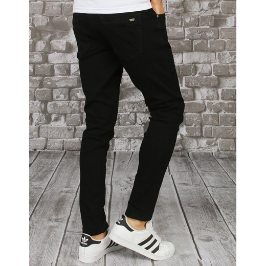 Spodnie męskie jeansowe czarne UX2853 Dstreet 34 promocyjna cena DSTREET