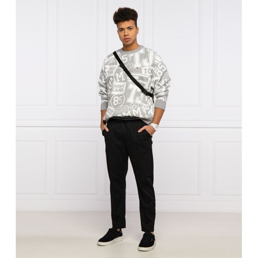 Bluza męska szara Tommy Jeans w stylu młodzieżowym 