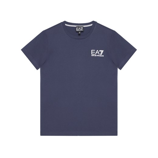 EA7 Emporio Armani T-Shirt 3KBT51 BJ02Z 1554 Granatowy Regular Fit 12Y MODIVO