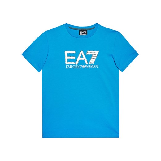 EA7 Emporio Armani T-Shirt 3KBT53 BJ02Z 1523 Granatowy Regular Fit 14Y MODIVO