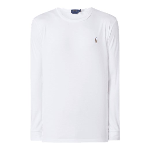 Bluzka z długim rękawem o kroju custom slim fit z logo Polo Ralph Lauren XL Peek&Cloppenburg 