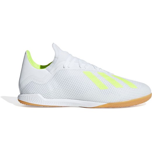 Buty piłkarskie halowe X Tango 18.3 IN Adidas (biało-żółte) 45 1/3 okazyjna cena SPORT-SHOP.pl