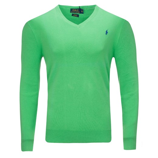 Sweter męski V-neck  Ralph Lauren Green Ralph Lauren XL zantalo.pl wyprzedaż