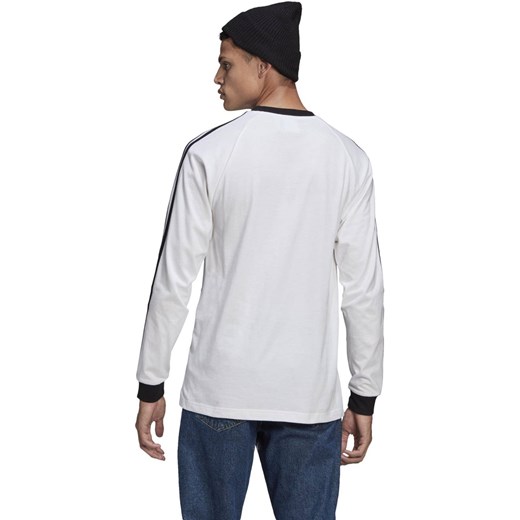 T-shirt męski biały Adidas z długimi rękawami 