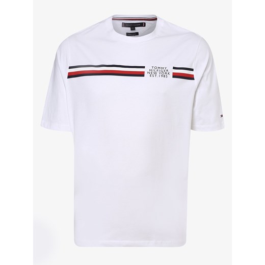 T-shirt męski Tommy Hilfiger biały z krótkimi rękawami 